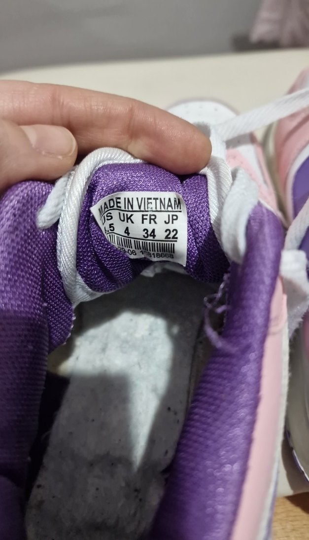 Pembe Mor Detaylı Çocuk Spor Ayakkabı - Görsel 4