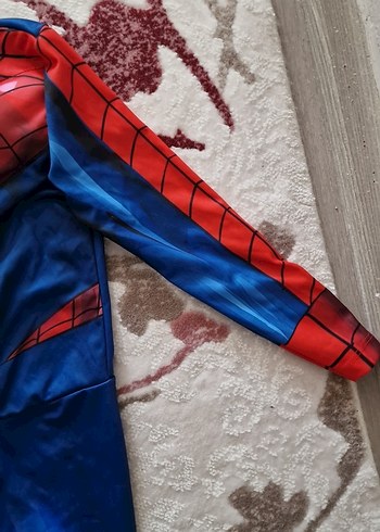 5 Yaş Beden Mavi-Kırmızı Örümcek Adam Çocuk Kostümü