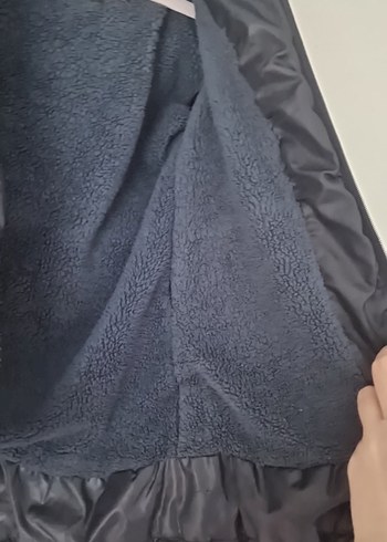 Erkekler için Mavi Desenli Fermuarlı Mont - Görsel 3