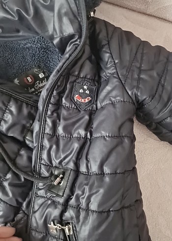 Erkekler için Mavi Desenli Fermuarlı Mont - Görsel 7