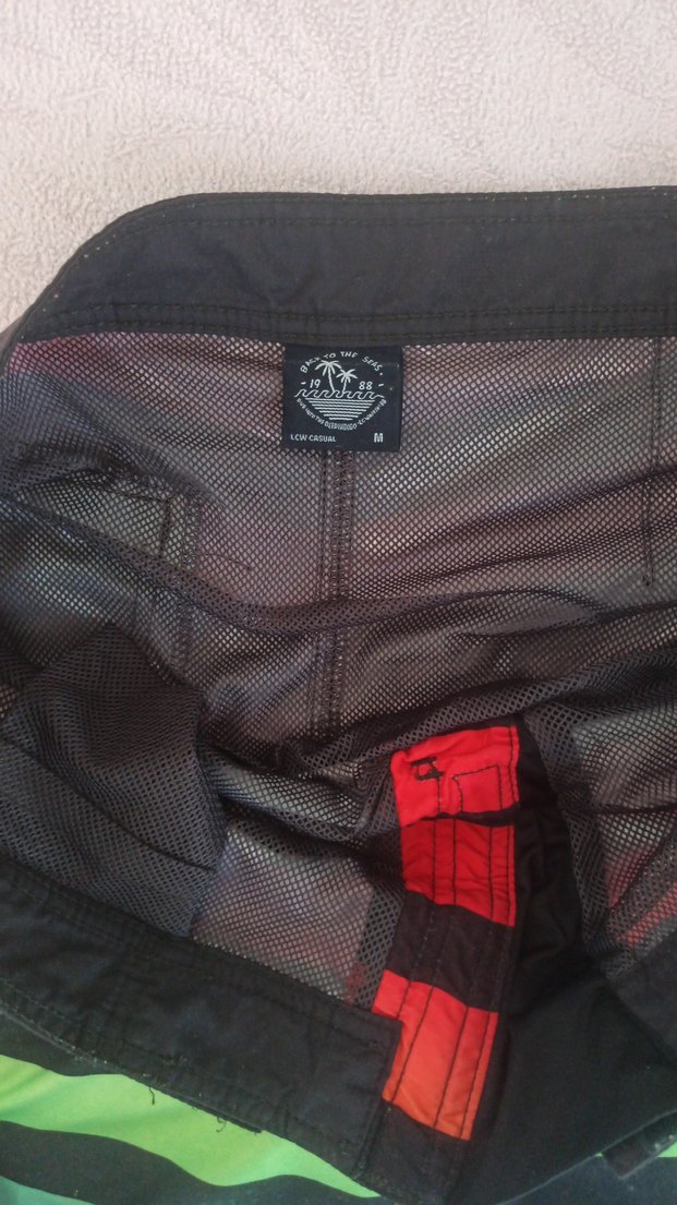 Renkli Çizgili Erkek Mayo Şortu - Görsel 3