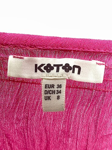 36 Beden pembe Renk Koton Bluz %70 İndirimli.