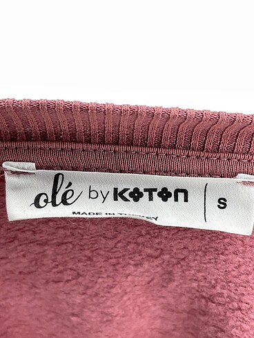 s Beden pembe Renk Koton Sweatshirt %70 İndirimli.