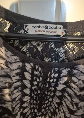 Gri Bohem Uzun Kollu Tişörtü - Görsel 3