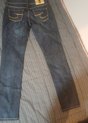 Koyu Lacivert Kadın Jean Pantolon, Dar Kesim - Görsel 5