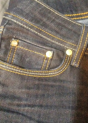 Koyu Lacivert Kadın Jean Pantolon, Dar Kesim - Görsel 3