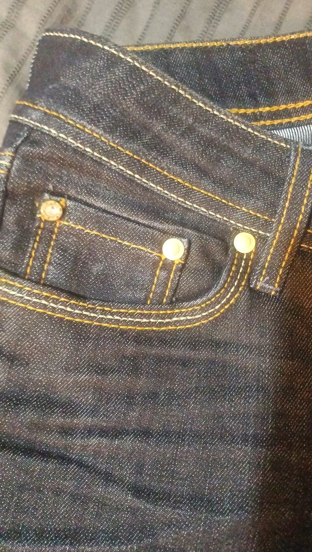 Koyu Lacivert Kadın Jean Pantolon, Dar Kesim - Görsel 3