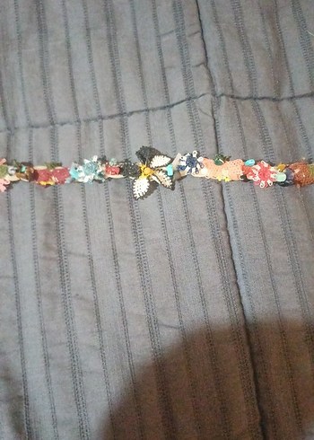 Renkli Nakışlı Uzun Bohem Mekik Oyası El Yapımı Kolye - Görsel 3