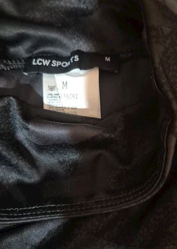 Gri Kamuflaj Desenli Bantlı Kadın Tayt - Görsel 5