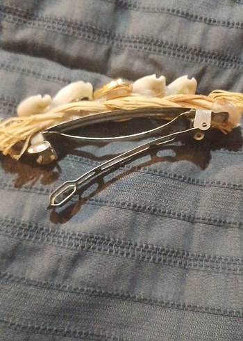 Bohem Deniz Kabuklu Püsküllü Kadın Toka - Görsel 3