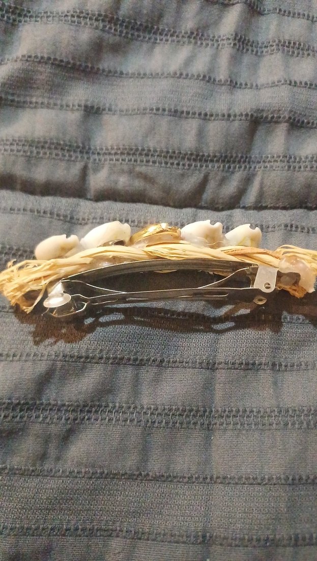 Bohem Deniz Kabuklu Püsküllü Kadın Toka - Görsel 2