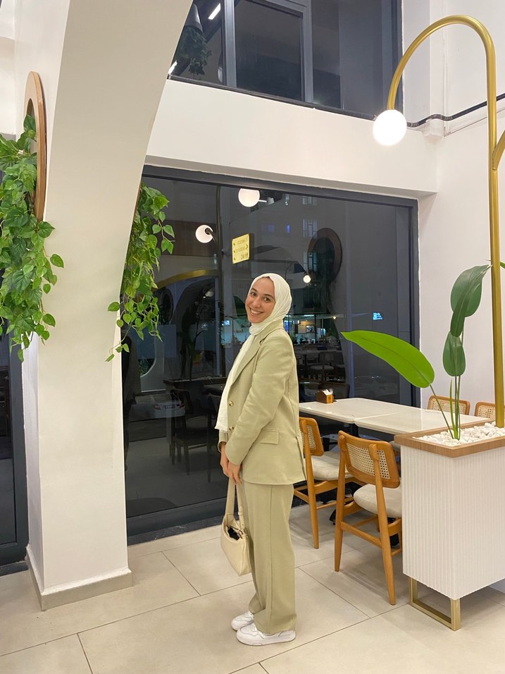 Kadın Haki Midi Boy Pamuklu Ofis Takım - Görsel 3