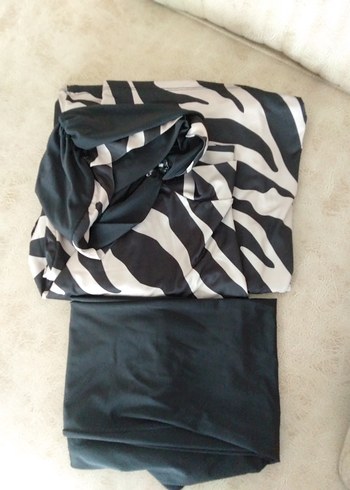 Zebra desenli kadın haşema - Görsel 2