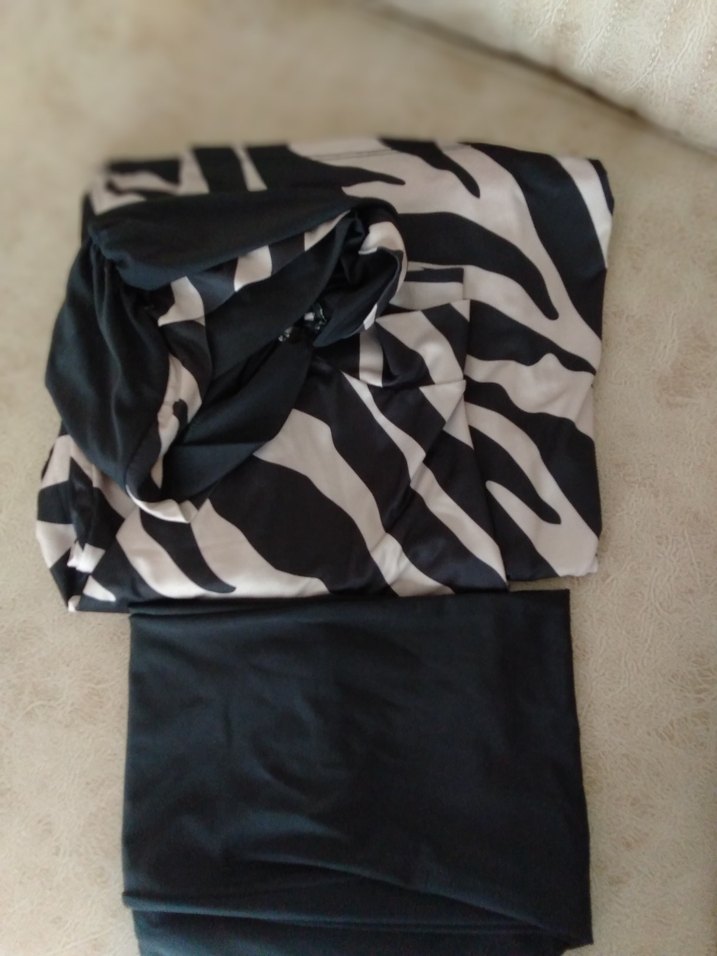 Zebra desenli kadın haşema - Görsel 4