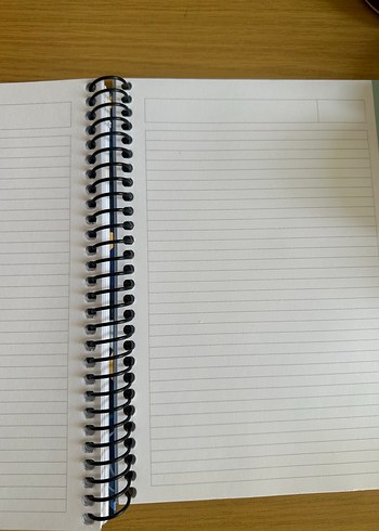 Studi Mavi Geometrik Desenli Spiralli Defter