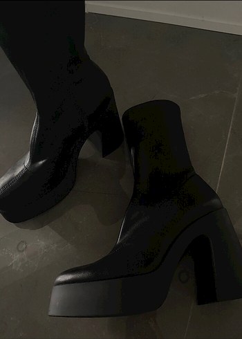 Stradivarius Stradivarius Siyah Platform Topuklu Bot