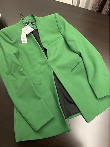 Zara Yeşil Blazer Ceket