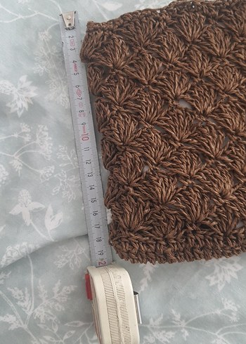  Beden kahverengi Renk Diger Kahverengi Örgü Kadın Clutch Çanta