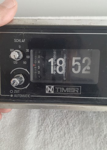 Gri N Timer Mekanik,elektrikli Masa radyosu