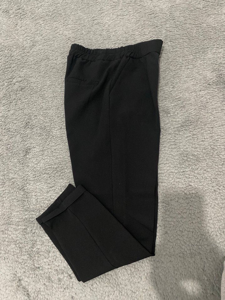 Siyah Kadın Kumaş Pantolon - Görsel 2