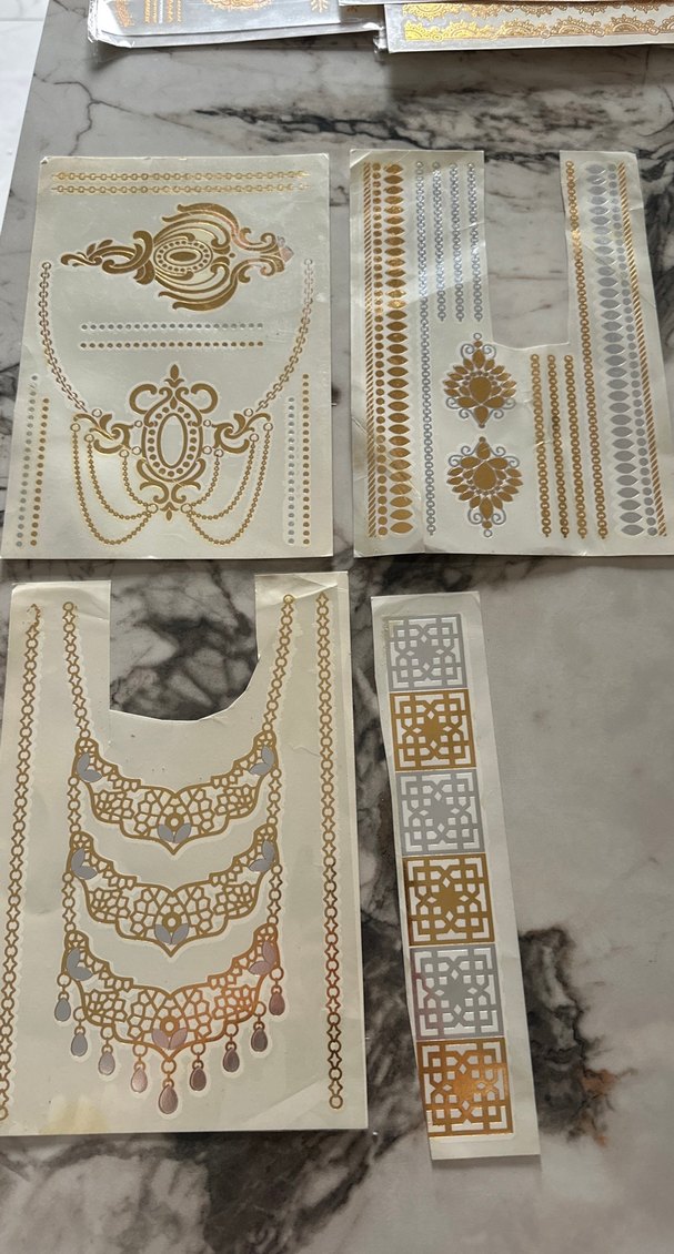 Metal Tattoo dövme stickers - Görsel 2