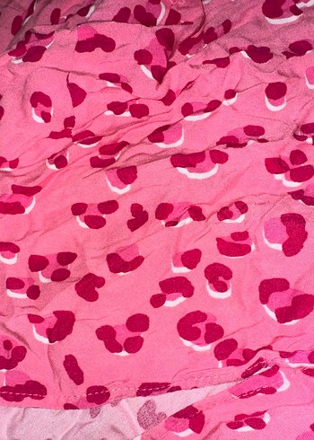 BSL Uzun Pembe Bağlamalı Bağcıklı Kadın elbise - Görsel 3