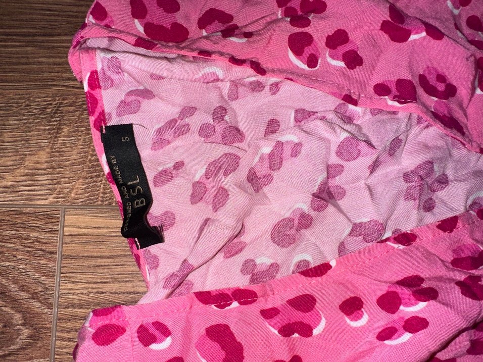 BSL Uzun Pembe Bağlamalı Bağcıklı Kadın elbise - Görsel 2