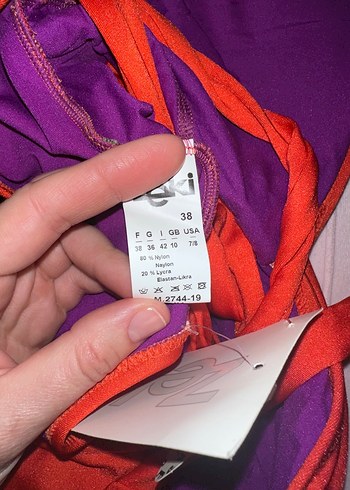 Zeki Renkli Kemerli İnce Askılı Mayo - Görsel 6