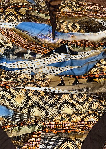 Zeki Boncuk Detaylı  Desenli Kadın Mayo - Görsel 3