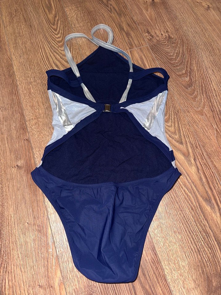 Zeki Mavi Gri Tokalı Kadın Mayo - Görsel 5