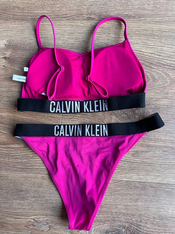 Calvin Klein Pembe Strappy Bikini - Görsel 4