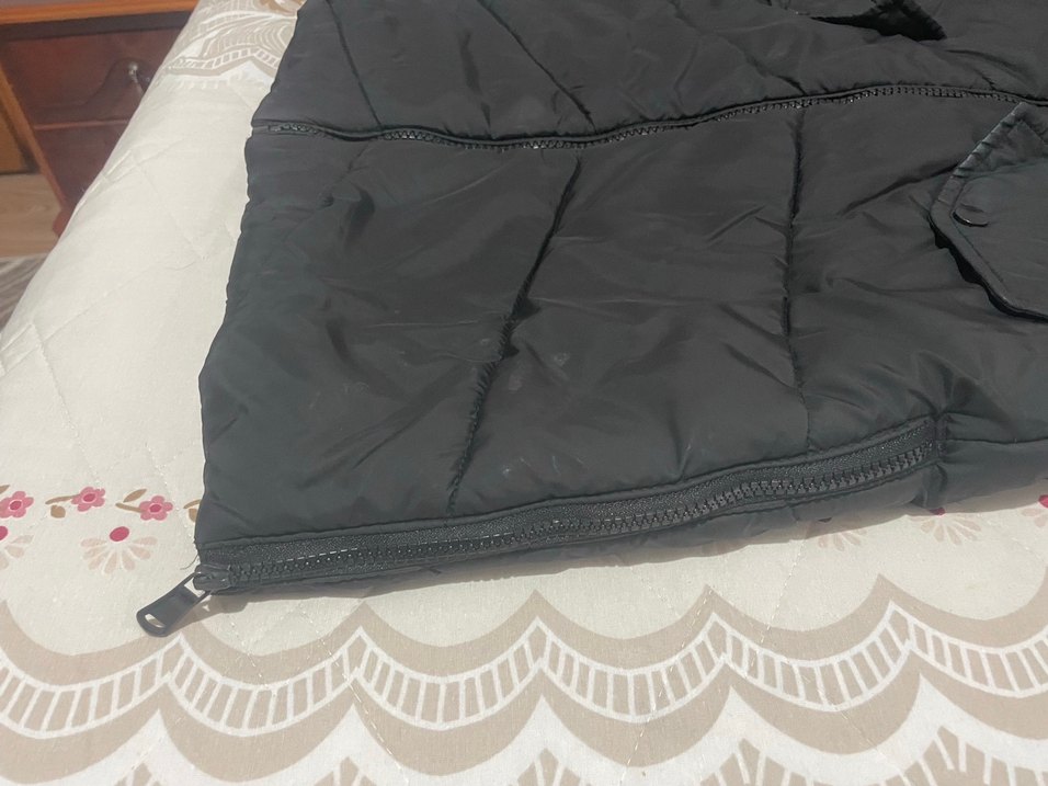 Kürklü Siyah Uzun Kadın Kışlık Mont - Görsel 3