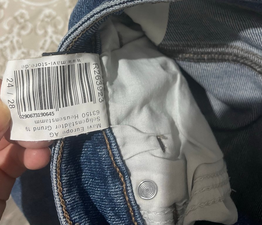 Kadın Lacivert Midi Boy Denim Jean - Görsel 3