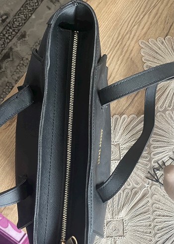 Kadın Siyah Deri Omuz Çantası - Görsel 3