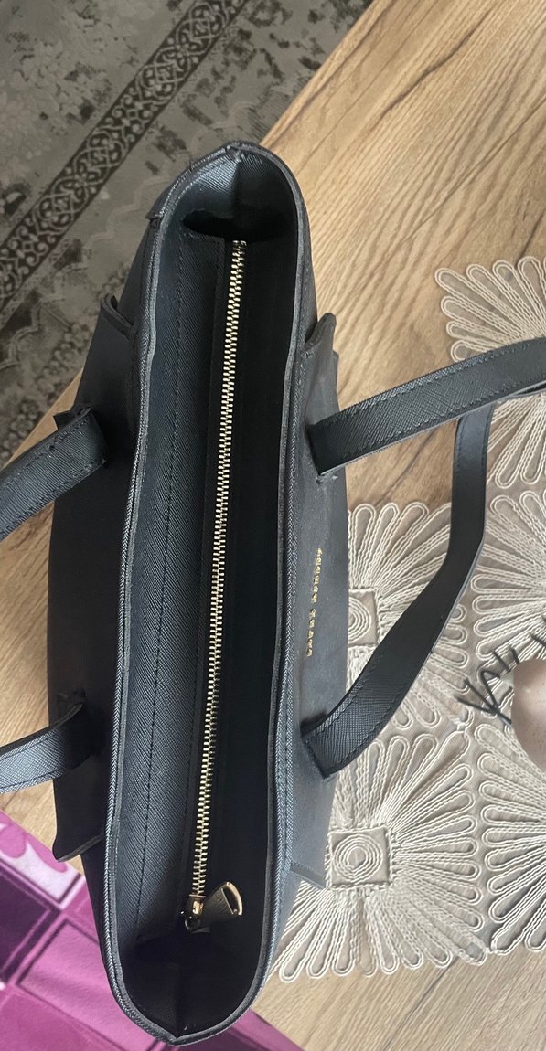 Kadın Siyah Deri Omuz Çantası - Görsel 3