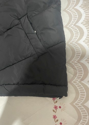 Siyah Fermuarlı Kadın Midi Mont - Görsel 3