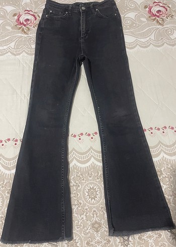 Kadın Siyah Normal Boy Denim Jean - Görsel 2