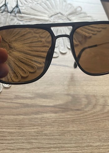 Kahverengi Minimalist Kadın Güneş Gözlüğü - Görsel 2