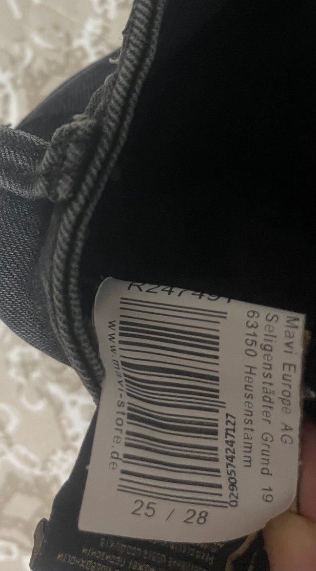 Gri Bol Kesim Midi Boy Kadın Kot Pantolon - Görsel 3