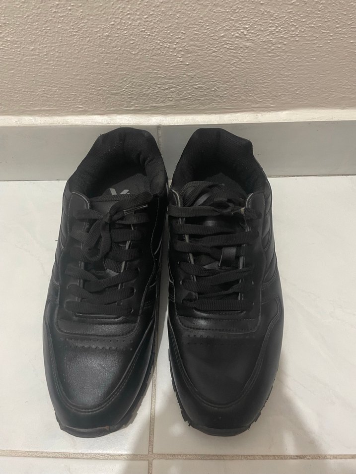 Siyah Kadın Spor Ayakkabı Velcro Detaylı - Görsel 2