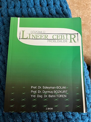 çözümlü lineer cebir problemleri