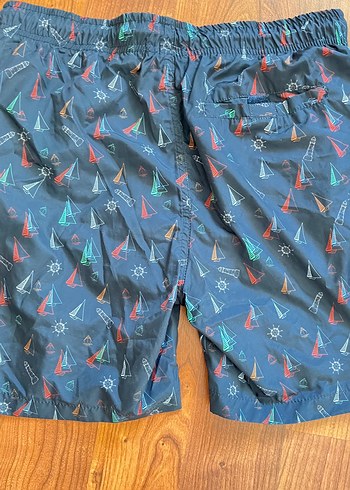 Mudo Lacivert Erkek Şort Yelken Desenli - Görsel 3