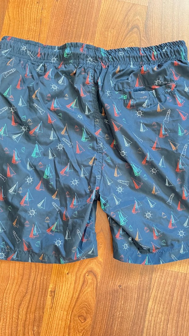 Mudo Lacivert Erkek Şort Yelken Desenli - Görsel 3