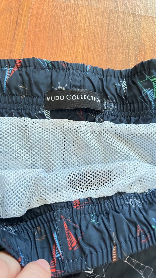 Mudo Lacivert Erkek Şort Yelken Desenli - Görsel 4