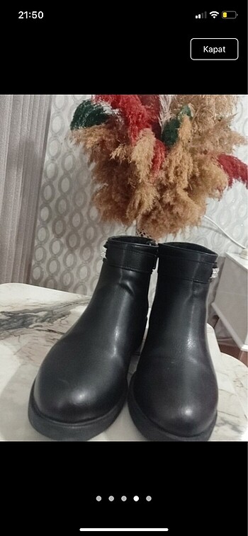 38 Beden siyah Renk Kısa bot