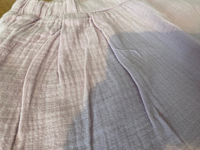 Müslin kumaş çok rahat şort 7/8 yaş - Görsel 2