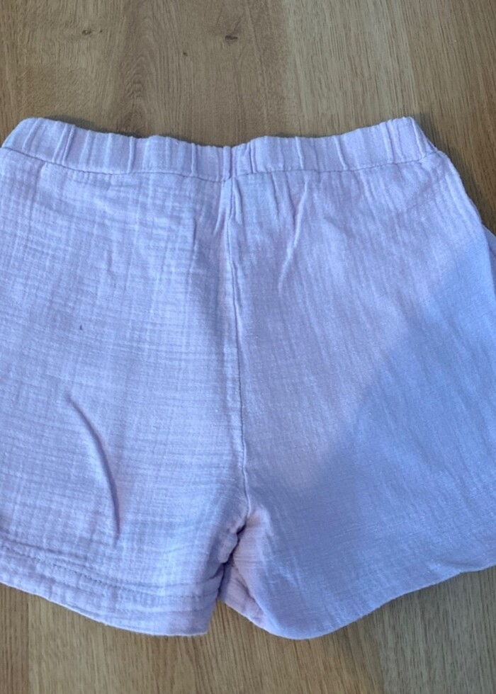 Müslin kumaş çok rahat şort 7/8 yaş - Görsel 3
