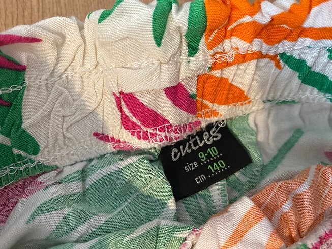 Desenli penye şort 9-10 yaş - Görsel 3