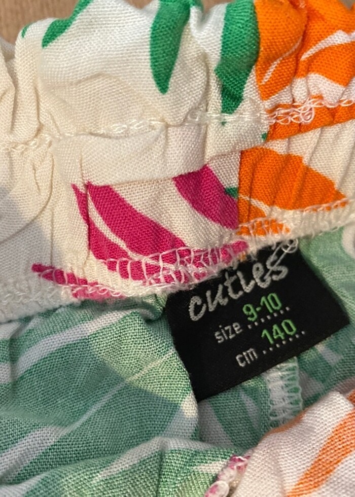 Desenli penye şort 9-10 yaş - Görsel 3