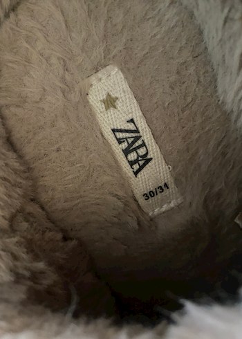 Zara Kürklü Kız Çocuk Ev Terliği 30-31 numara - Görsel 4